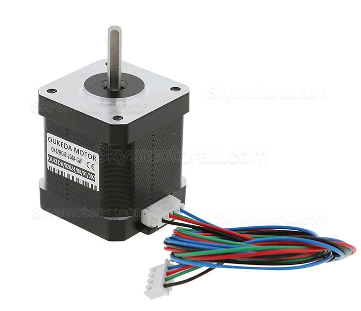 Nema 17 High Temp Stepper Motor Oukeda OSP001461 1.8deg 60Ncm Insulation Class B 180C